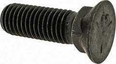 Value Collection - 5/8-11 UNC, 2" OAL, Steel Plow Bolt - Uncoated, Grade 5 - Top Tool & Supply