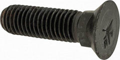 Value Collection - 5/8-11 UNC, 2-1/4" OAL, Steel Plow Bolt - Uncoated, Grade 5 - Top Tool & Supply