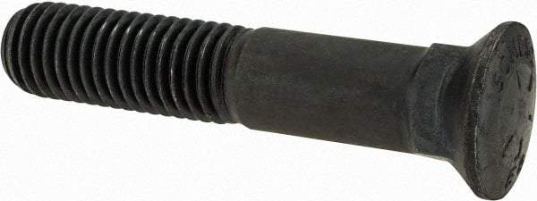 Value Collection - 5/8-11 UNC, 3-1/4" OAL, Alloy Steel Plow Bolt - Uncoated, Grade 8 - Top Tool & Supply