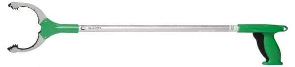 Unger - 32" Long Trash Pick Up Tool - Aluminum, Use for Bottles, Cans, Debris, Paper - Top Tool & Supply