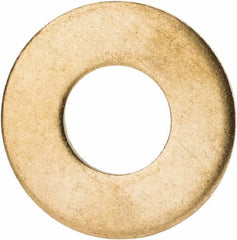 Value Collection - 7/16" Screw, Brass Standard Flat Washer - 0.531" ID x 1-1/4" OD, 0.081" Thick, Plain Finish - Top Tool & Supply