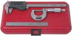 SPI - 3 Piece, Machinist Caliper and Micrometer Tool Kit - 0.0001 Inch Graduation - Top Tool & Supply