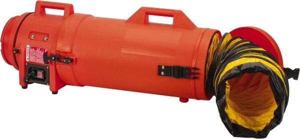 Allegro - 831 CFM, Electrical AC Axial Blower Kit - 8 Inch Inlet/Outlet, 0.33 HP, 115 Max Voltage Rating - Top Tool & Supply