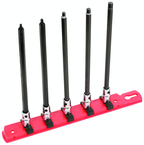 5 Piece - 2.5mm - 6.0mm - 1/4" Drive - 6" OAL - Hex Bit Socket Set - Top Tool & Supply