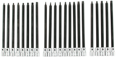 22 Piece - 3/32" - 1/4"; Hex Metric 2.5 - 6.0mm & Torx® T8 - T40 1/4" Drive - 6: OAL - Hex Inch Bit Socket Set - Top Tool & Supply