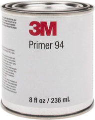 3M - 236.5 mL, Light Yellow Adhesive Primer - For Use with 3M Tapes - Top Tool & Supply