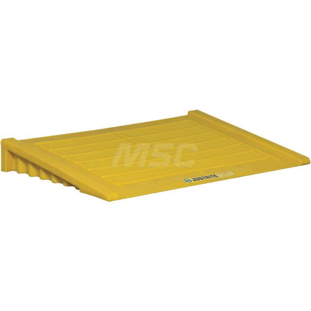 Justrite - Ramps for Spill Containment; Height (Inch): 6.25 ; Length (Inch): 33 ; Width (Decimal Inch): 48.0000 ; Spill Containment Compatibility: EncoPolyBlend Accumulation Center ; Load Capacity (Lb.): 1000.000 ; Material: HDPE - Exact Industrial Supply