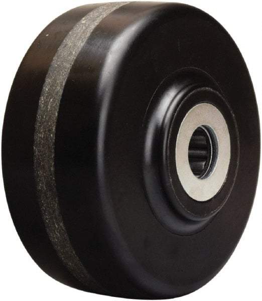 Hamilton - 6 Inch Diameter x 2-1/2 Inch Wide, Phenolic Caster Wheel - 1,800 Lb. Capacity, 3-1/4 Inch Hub Length, 1-1/4 Inch Axle Diameter, Straight Roller Bearing - Top Tool & Supply