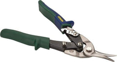 Irwin - 1-5/16" Length of Cut, Right Pattern Aviation Snip - 10" OAL, ProTouch Handle, 18 AWG Steel Capacity - Top Tool & Supply