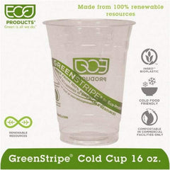 ECO PRODUCTS - Renewable & Compostable Cold Cups - 16 oz - Clear - Top Tool & Supply