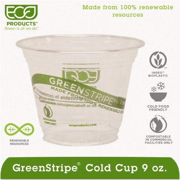 ECO PRODUCTS - Renewable & Compostable Cold Cups - 9 oz - Clear - Top Tool & Supply