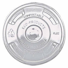 ECO PRODUCTS - GreenStripe Renewable & Compost Cold Cup Flat Lids, F/9-24 oz, 100/PK, 10 PK/CT - Top Tool & Supply