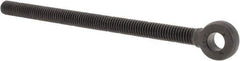 Gibraltar - 3/8-16, External Male Thread, Alloy Steel, Eye Hole Head, Rod End - Black Oxide Finish, 3/8" Shank Diam, 6" Hole Center to End, Grade 4140, 5-1/2" Thread Length - Top Tool & Supply