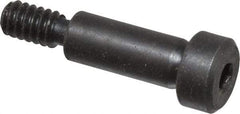 Gibraltar - 1/4" Shoulder Diam x 5/8" Shoulder Length, #10-24 UNC, Hex Socket Shoulder Screw - 1137 Steel, Black Oxide Finish, 3/16" Head Height x 3/8" Head Diam - Top Tool & Supply