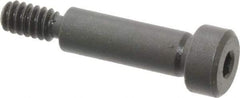 Gibraltar - 1/4" Shoulder Diam x 3/4" Shoulder Length, #10-24 UNC, Hex Socket Shoulder Screw - 1137 Steel, Black Oxide Finish, 3/16" Head Height x 3/8" Head Diam - Top Tool & Supply