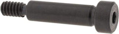 Gibraltar - 1/4" Shoulder Diam x 7/8" Shoulder Length, #10-24 UNC, Hex Socket Shoulder Screw - 1137 Steel, Black Oxide Finish, 3/16" Head Height x 3/8" Head Diam - Top Tool & Supply