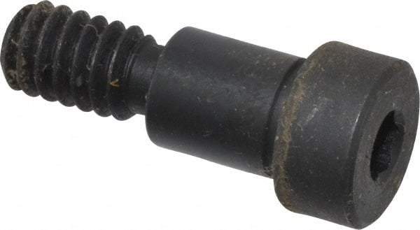 Gibraltar - 5/16" Shoulder Diam x 3/8" Shoulder Length, 1/4-20 UNC, Hex Socket Shoulder Screw - 1137 Steel, Black Oxide Finish, 7/32" Head Height x 7/16" Head Diam - Top Tool & Supply