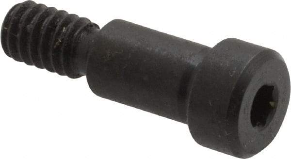 Gibraltar - 5/16" Shoulder Diam x 1/2" Shoulder Length, 1/4-20 UNC, Hex Socket Shoulder Screw - 1137 Steel, Black Oxide Finish, 7/32" Head Height x 7/16" Head Diam - Top Tool & Supply