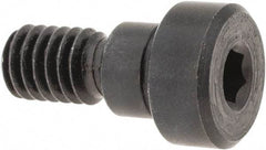 Gibraltar - 3/8" Shoulder Diam x 1/4" Shoulder Length, 5/16-18 UNC, Hex Socket Shoulder Screw - 1137 Steel, Black Oxide Finish, 1/4" Head Height x 9/16" Head Diam - Top Tool & Supply