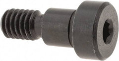 Gibraltar - 3/8" Shoulder Diam x 3/8" Shoulder Length, 5/16-18 UNC, Hex Socket Shoulder Screw - 1137 Steel, Black Oxide Finish, 1/4" Head Height x 9/16" Head Diam - Top Tool & Supply