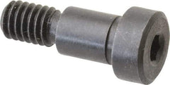 Gibraltar - 3/8" Shoulder Diam x 1/2" Shoulder Length, 5/16-18 UNC, Hex Socket Shoulder Screw - 1137 Steel, Black Oxide Finish, 1/4" Head Height x 9/16" Head Diam - Top Tool & Supply