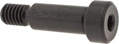 Gibraltar - 3/8" Shoulder Diam x 7/8" Shoulder Length, 5/16-18 UNC, Hex Socket Shoulder Screw - 1137 Steel, Black Oxide Finish, 1/4" Head Height x 9/16" Head Diam - Top Tool & Supply