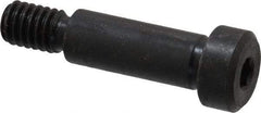 Gibraltar - 3/8" Shoulder Diam x 1" Shoulder Length, 5/16-18 UNC, Hex Socket Shoulder Screw - 1137 Steel, Black Oxide Finish, 1/4" Head Height x 9/16" Head Diam - Top Tool & Supply