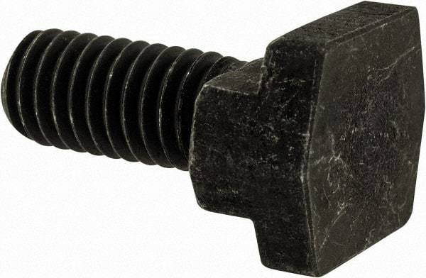 Gibraltar - 3/8-16, 3/4" Thread Length, 3/8" Slot Width, Black Oxide, Steel T Slot Bolt - 1" Length Under Head, Grade 5, 11/16" Head Width x 3/16" Head Height - Top Tool & Supply