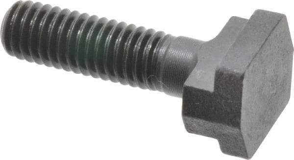 Gibraltar - 3/8-16, 1" Thread Length, 3/8" Slot Width, Black Oxide, Steel T Slot Bolt - 1-1/2" Length Under Head, Grade 5, 11/16" Head Width x 3/16" Head Height - Top Tool & Supply