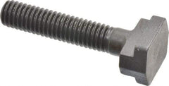 Gibraltar - 3/8-16, 1-1/2" Thread Length, 3/8" Slot Width, Black Oxide, Steel T Slot Bolt - 2" Length Under Head, Grade 5, 11/16" Head Width x 3/16" Head Height - Top Tool & Supply