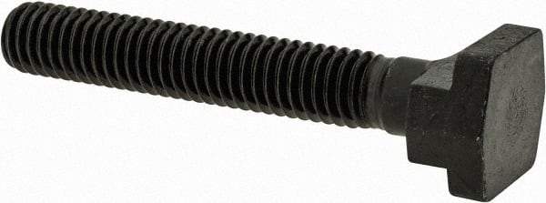 Gibraltar - 3/8-16, 2" Thread Length, 3/8" Slot Width, Black Oxide, Steel T Slot Bolt - 2-1/2" Length Under Head, Grade 5, 11/16" Head Width x 3/16" Head Height - Top Tool & Supply