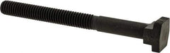 Gibraltar - 3/8-16, 2-1/2" Thread Length, 3/8" Slot Width, Black Oxide, Steel T Slot Bolt - 4" Length Under Head, Grade 5, 11/16" Head Width x 3/16" Head Height - Top Tool & Supply