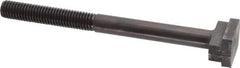 Gibraltar - 1/2-13, 2-1/2" Thread Length, 1/2" Slot Width, Black Oxide, Steel T Slot Bolt - 6" Length Under Head, Grade 5, 7/8" Head Width x 11/32" Head Height - Top Tool & Supply