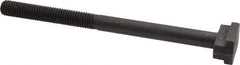 Gibraltar - 1/2-13, 3" Thread Length, 1/2" Slot Width, Black Oxide, Steel T Slot Bolt - 7" Length Under Head, Grade 5, 7/8" Head Width x 11/32" Head Height - Top Tool & Supply