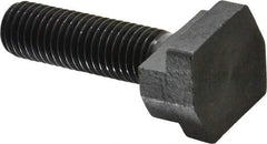 Gibraltar - 5/8-11, 2" Thread Length, 5/8" Slot Width, Black Oxide, Steel T Slot Bolt - 2-1/2" Length Under Head, Grade 5, 1-1/8" Head Width x 11/32" Head Height - Top Tool & Supply