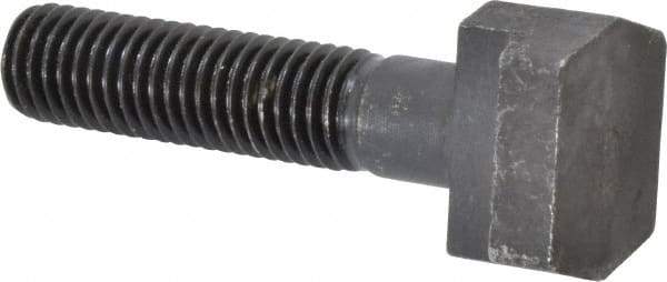 Gibraltar - 5/8-11, 2" Thread Length, 5/8" Slot Width, Black Oxide, Steel T Slot Bolt - 3" Length Under Head, Grade 5, 1-1/8" Head Width x 11/32" Head Height - Top Tool & Supply