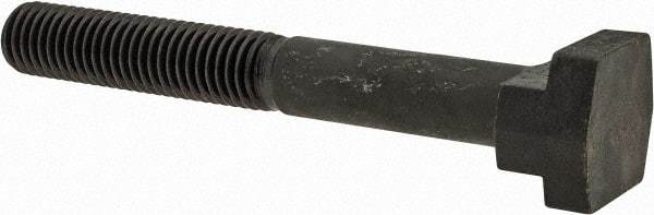 Gibraltar - 5/8-11, 2-1/2" Thread Length, 5/8" Slot Width, Black Oxide, Steel T Slot Bolt - 5" Length Under Head, Grade 5, 1-1/8" Head Width x 11/32" Head Height - Top Tool & Supply