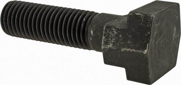 Gibraltar - 3/4-10, 2" Thread Length, 3/4" Slot Width, Black Oxide, Steel T Slot Bolt - 3" Length Under Head, Grade 5, 1-1/4" Head Width x 15/32" Head Height - Top Tool & Supply