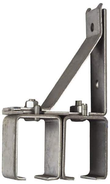 National Mfg. - 300 Lb Capacity, Galvanized, Double Splice Box Rail Bracket - 1-3/4" Long, 8-3/8" High, 4-1/2" Wide - Top Tool & Supply