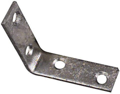 National Mfg. - 2-1/2" Long x 5/8" Wide, Steel, Corner Brace - Hot-Dipped Galvanized - Top Tool & Supply