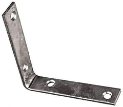 National Mfg. - 3-1/2" Long x 3/4" Wide, Steel, Corner Brace - Hot-Dipped Galvanized - Top Tool & Supply