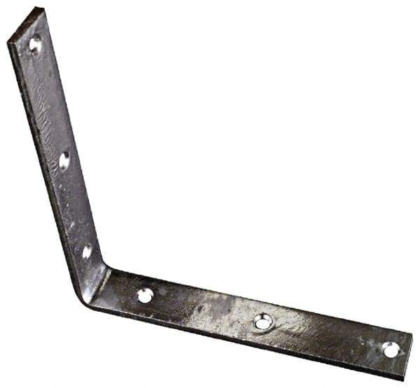 National Mfg. - 8" Long x 1-1/4" Wide, Steel, Corner Brace - Hot-Dipped Galvanized - Top Tool & Supply