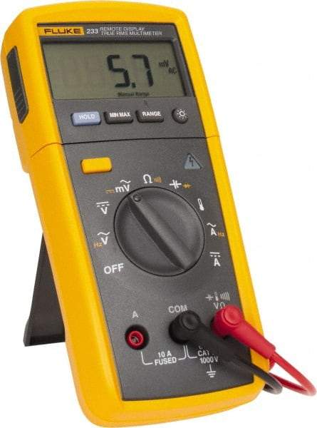 Fluke - 233, CAT IV, CAT III, 1,000 VAC/VDC, Digital True RMS Auto Ranging Manual Ranging Multimeter - 40 mOhm, Measures Voltage, Capacitance, Current, Resistance - Top Tool & Supply