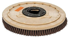 PRO-SOURCE - 20" Diam Stripping Brush - 20" Machine, 1-1/2" Trim Length, Black Pad, Silicone Carbide & Nylon - Top Tool & Supply