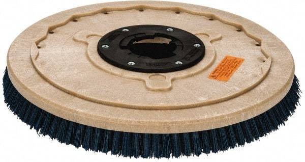 PRO-SOURCE - 20" Diam Scrubbing Brush - 20" Machine, 1-1/2" Trim Length, Blue Pad, Silicone Carbide & Nylon - Top Tool & Supply