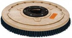 PRO-SOURCE - 20" Diam Scrubbing Brush - 20" Machine, 1-1/2" Trim Length, Blue Pad, Silicone Carbide & Nylon - Top Tool & Supply