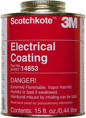 3M - 15 oz Can Brown Butyl Rubber Joint Sealant - 72°F Max Operating Temp, 12 min Tack Free Dry Time, Series 14853 - Top Tool & Supply