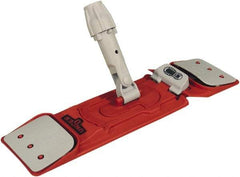 Unger - 15-3/4" Long x 4-1/4" Wide Nylon Plastic Flat Mop Holder - Red & Gray, Socket/Pin - Top Tool & Supply