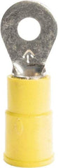 3M - 12-10 AWG Partially Insulated Crimp Connection Circular Ring Terminal - 1/4" Stud, 1.26" OAL x 0.53" Wide, Copper Contact - Top Tool & Supply