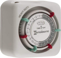 Intermatic - 30 hr Indoor Analog Electrical Timer - 3 On/OF per Day, 125 VAC, 60 Hz, - Top Tool & Supply